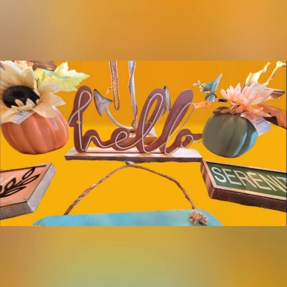 SUPER CUTE FALL HOME DECOR LOT ~ BRAND NEW - Picture 2 of 4